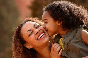 Happy Mother with great teeth